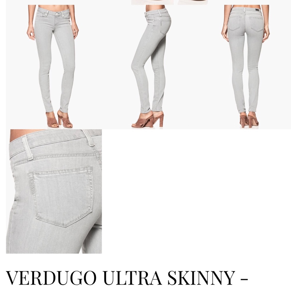 Paige premium denim: grey legging jeans